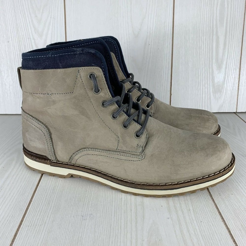 Aldo Albidona Leather Dress Shoes Men’s Size 11 Gray Brown Navy Blue